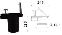 base amovible borne a-flex