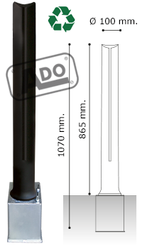 modelli dissuasori A-eco badalona con base in ferro rimovibile