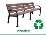 panchine, sedie, sgabelli in plastica