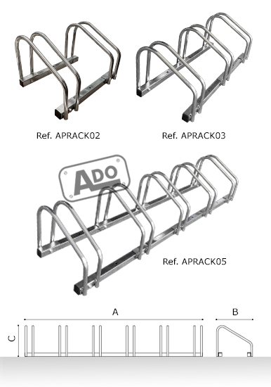 rastrelliera per biciclette rack misure