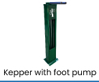 keeper with foot pump