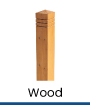 wood removable bollards 