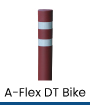 flexible bollards a-flex dt bike lanes