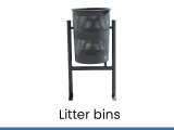 litter bins