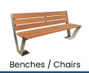 wooden benches