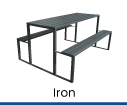 picnic table iron