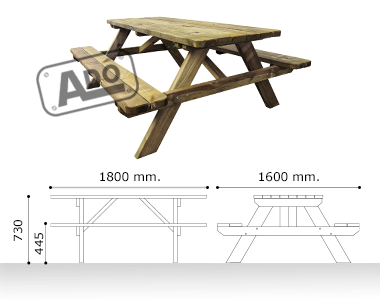 What is the Standard Size of a Picnic Table?